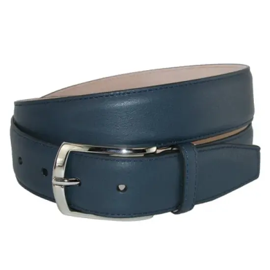CrookhornDavis Men's Borgo Boxcalf Dress Belt with Solid Brass Buckle image {7}
