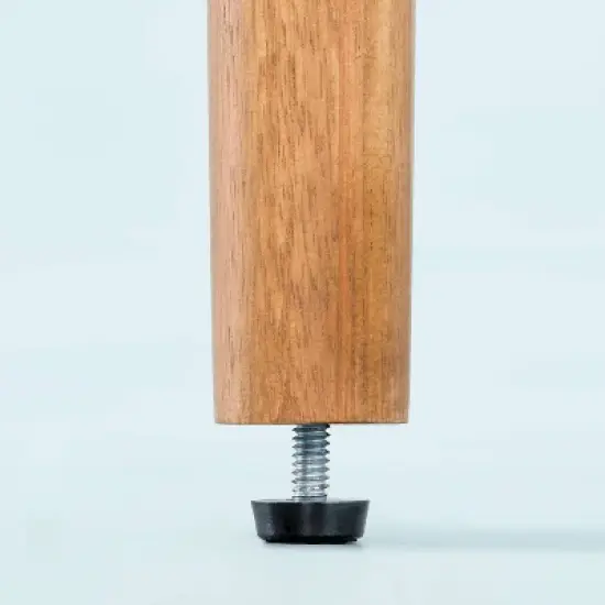 Slat Wood Outdoor Round Accent Table - Natural - Hearth & Hand&trade; with Magnolia image {4}