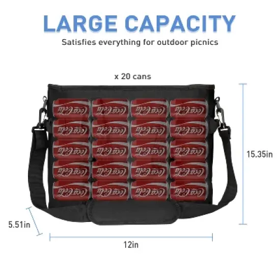 Solaris 20 Cans Soft Sided Cooler Camping Essentials image {2}