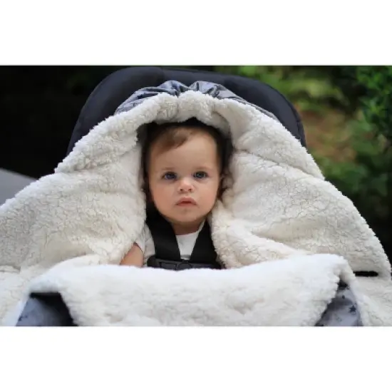7AM Enfant Nido Cloud Blanket Wrap - Heather Gray - Small image {4}