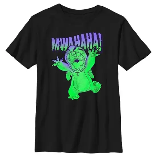 Boy's Lilo & Stitch Mwahaha Halloween Horror T-Shirt image {4}