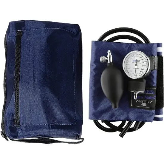 MABIS MatchMates Aneroid Sphygmomanometer and 31" Sprague Rappaport Stethoscope Combination Manual Blood Pressure Kit with Calibrated Nylon Cuff and image {1}
