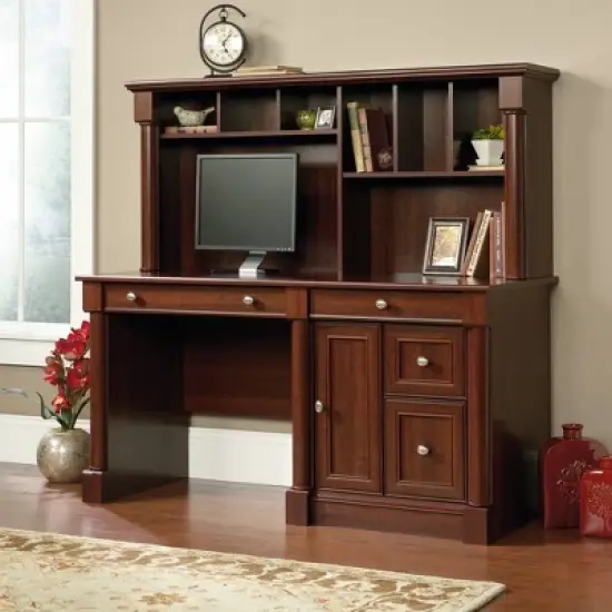 Palladia Computer Desk and Hutch -  Sauder image {1}