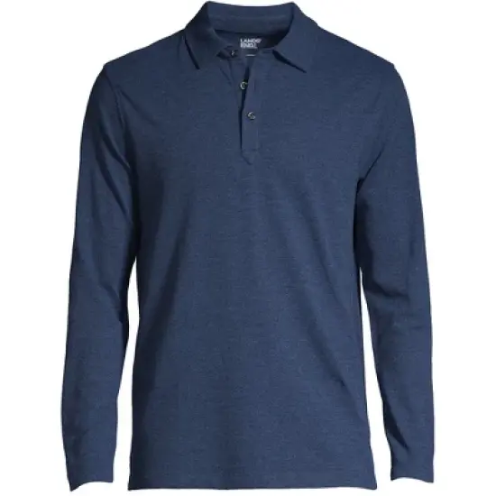 Lands' End Men's Long Sleeve Coolmax Mesh Polo image {2}