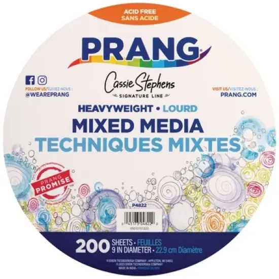 Prang&reg; Heavyweight Mixed Media Paper Circles, 9", 200 Sheets image {5}
