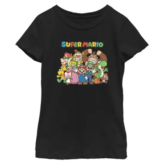 Girl's Nintendo Mario Characters T-Shirt image {2}