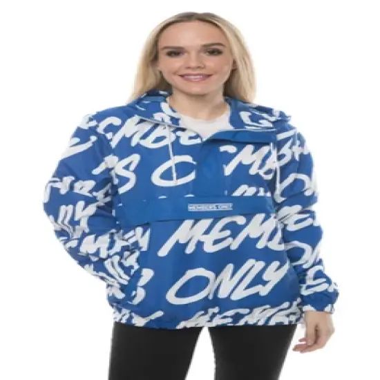 Members Only Women's Print Popover Oversized Jacket image {1}