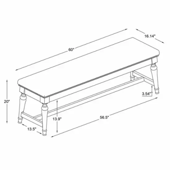 Brayden Bench - Linon image {7}