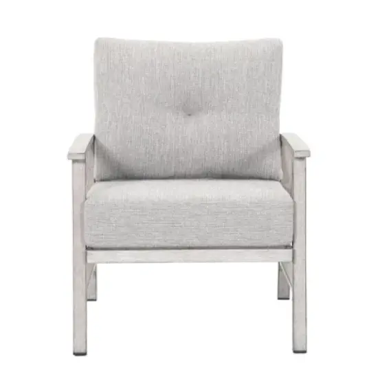 COWLOWN 2 Pieces Outdoor Patio Chairs, Aluminum Armchair Conversation Set with Thick Cushions, All-Weather Patio Furniture for Garden, Poolside, Lawn image {7}