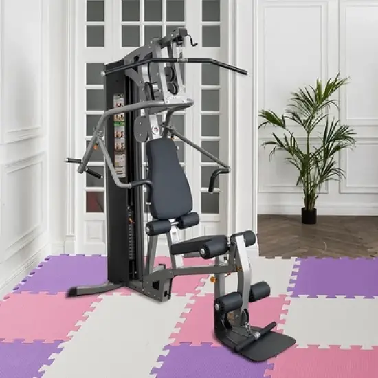 Easy Playhouse: 12 Soft Foam Floor Tiles - Pink-Purple-White, Interlocking Mat image {4}