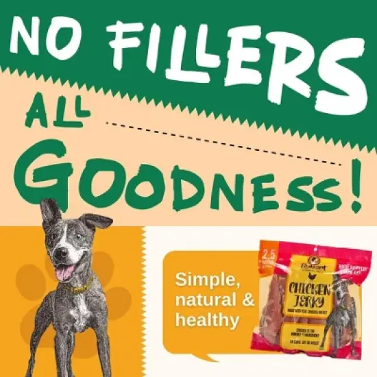 Hubert Pet Premium Chicken Jerky Dog Treats, Grain Free, Low Ingredient, USA Tested - 2.5 lbs Super Value Pack image {8}