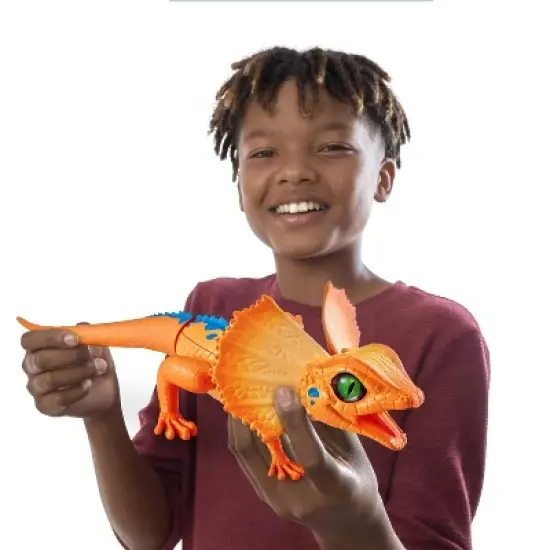 Robo Alive Robotic Orange  Lizard Toy by ZURU image {2}