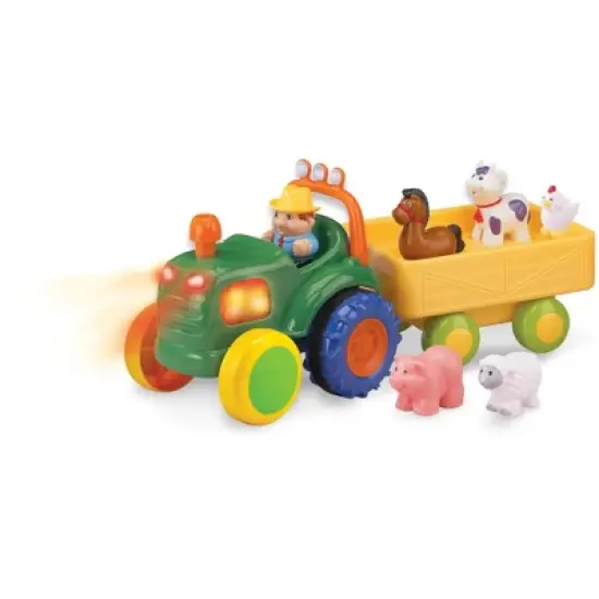 Kidoozie Funtime Tractor, Motorized Farm Playset with Animal Sounds, Ages 12 months and up image {3}