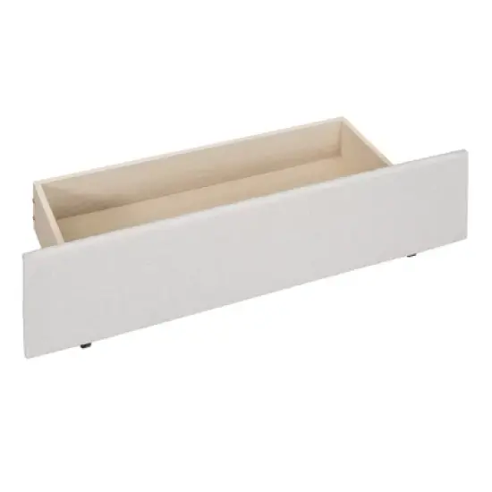 Queen/Full Size Upholstered Platform Bed with Classic Headboard and 4 Drawers-ModernLuxe image {9}