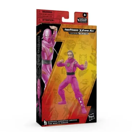 Power Rangers Lightning Collection Mighty Morphin X Cobra Kai Samantha LaRusso Morphed Pink Mantis Ranger Action Figure (Target Exclusive) image {1}