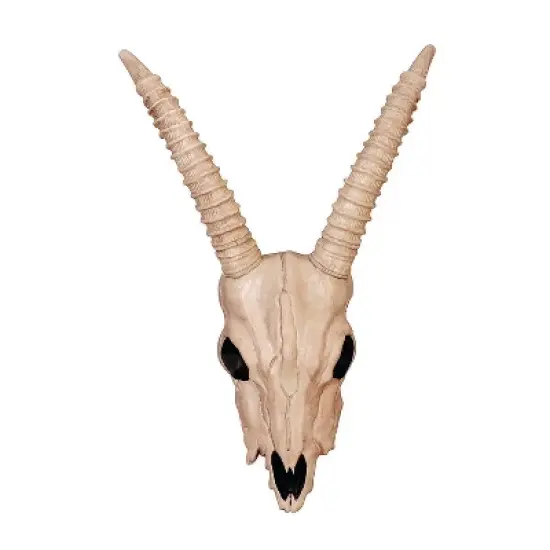 18" Gazelle Skeleton Skull Halloween Decoration image {1}