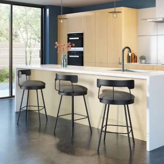 Monza Swivel Counter Height Barstool - Amisco  image {4}