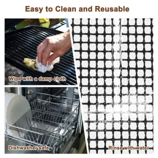 Unique Bargains M Reusable Nonstick Grilling Outdoor Grill Mat image {4}