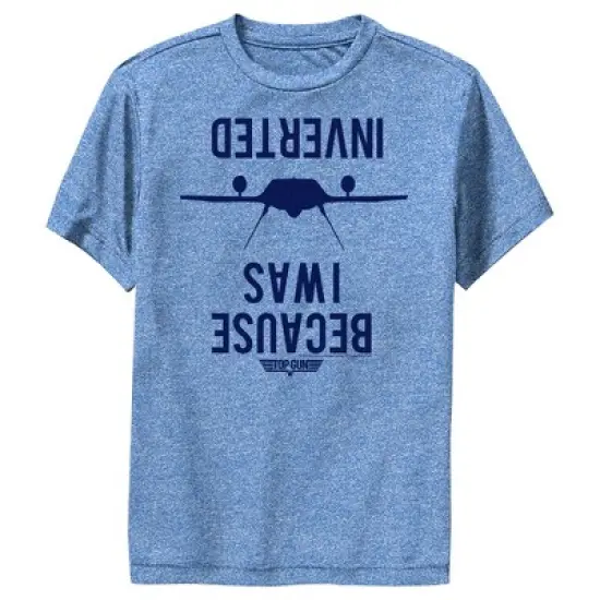 Boy's Top Gun Because I Was Inverted Performance Tee image {3}