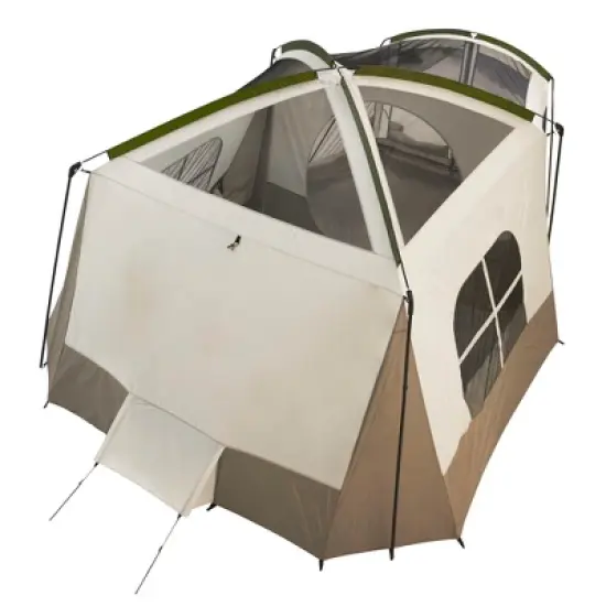Wenzel Klondike 16' x 11' Large 8 Person 3 Season Outdoor Camping Tent with Screen Room, Mesh Roof, Windows and Reliable Stakes image {3}
