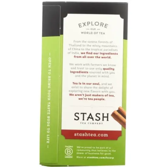 Stash Tea Chai Green Tea - Case of 6/20 Bags image {4}