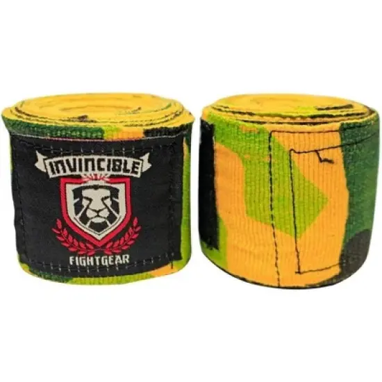 Amber Fight Gear Elastic Thick Printed 180-Inch Handwraps - The Ultimate Athlete's Protection and Style Solution for Superior Performance and Comfort image {2}