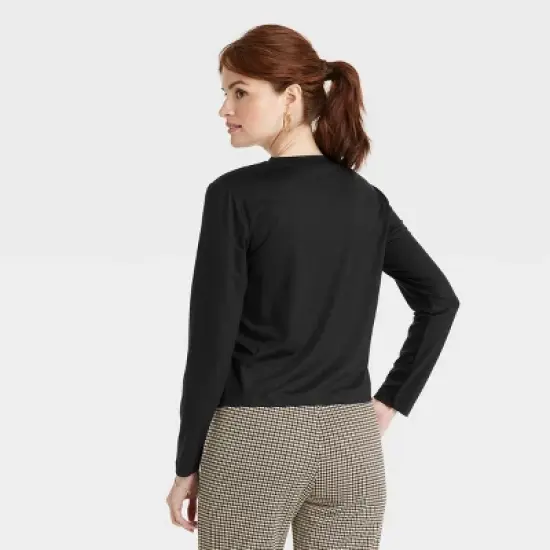 Women's Long Sleeve T-Shirt - A New Day&trade; image {1}