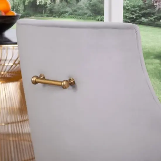Beverly Velvet Dining Chair Gray - Abbyson Living image {4}