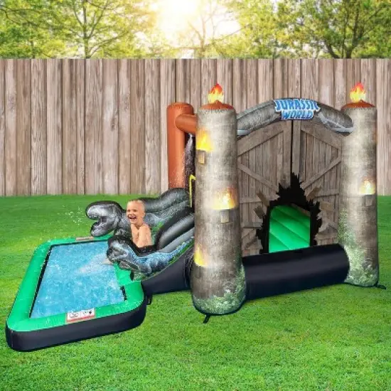 Jurassic World Bounce House with Water Slide and Pool image {7}