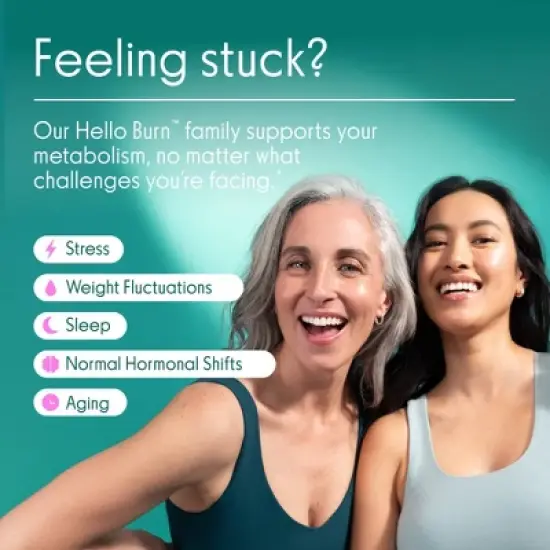 Love Wellness Hello Burn Activate Visceral Fat Burner Vegan Dietary Supplements - 30ct image {5}