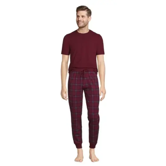 Lands' End Men's Knit Jersey Pajama Sleep Set image {10}