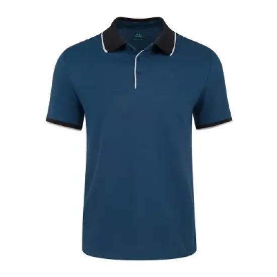 Mio Marino Men's Classic-Fit Cotton-Blend Pique Polo Shirt with Contrast Collar image {9}