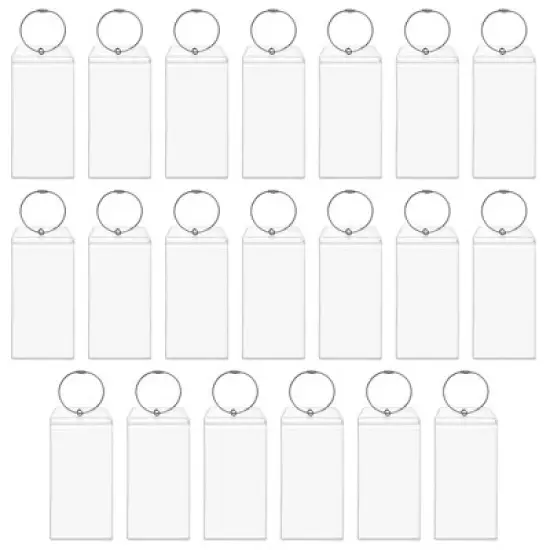 Juvale 20 Pack Plastic Cruise Tags Holders for Luggage, Bulk Zip Seal and Steel Loops for Suitcases, 3.5 x 7.2 In image {8}