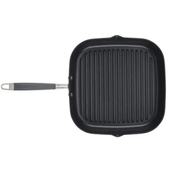 Anolon Advanced Home 11" Deep Square Grill Pan with Pour Spouts Moonstone image {8}
