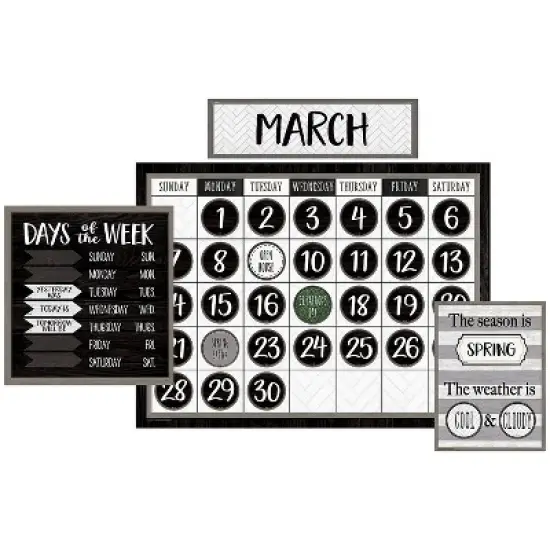 Teacher Created Resources Modern Farmhouse Calendar Bulletin Board (TCR8504) image {1}