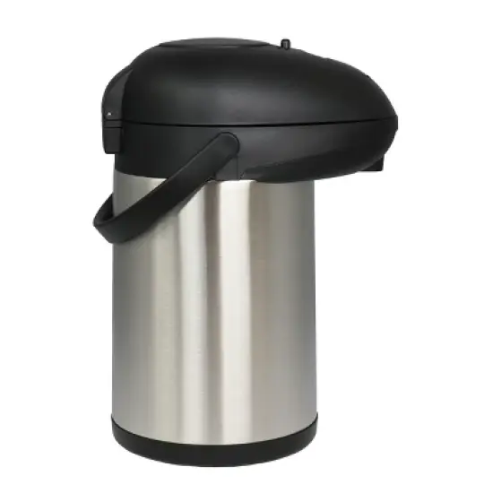 MegaChef 3 Liter Vacuum Insulated Stainless Steel Pump Cap Air Pot image {2}
