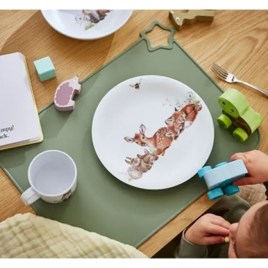 Royal Worcester Wrendale Designs Little Wren Plate & Bowl Set - Durable Melamine Lunch Plate & Reusable Bowl - Dishwasher Safe image {4}