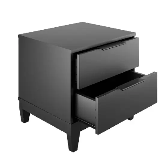 Mackay 2 Drawer Easy Glide Modern Nightstand - Boyd Sleep Eco Dream image {2}