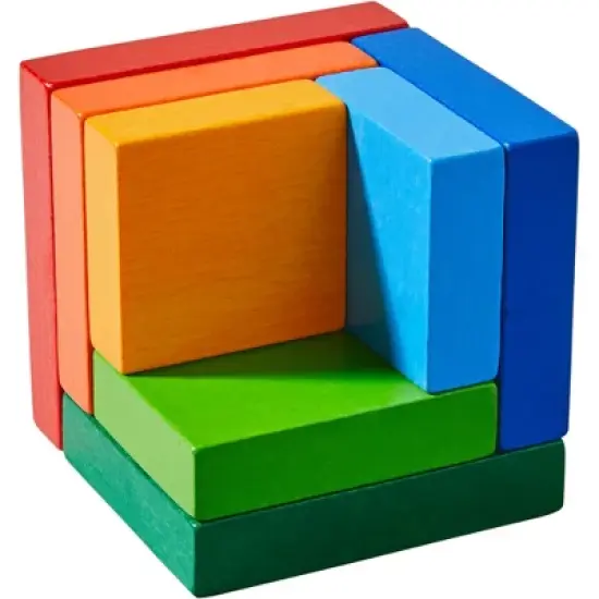 HABA Rainbow Cube - 3D Arranging Game (Made in Germany) image {7}