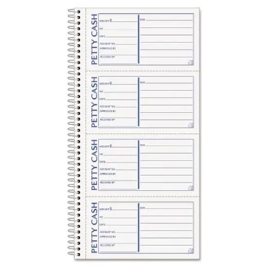 TOPS Petty Cash Receipt Book 5 1/2 x 11 Two-Part Carbonless 200 Sets/Book 4109 image {2}
