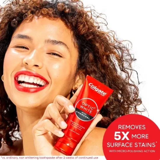 Colgate Optic White with Charcoal - 4.2oz image {5}