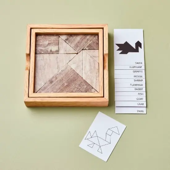 Marble & Wood Tangram Puzzle - Hearth & Hand&trade; with Magnolia image {4}