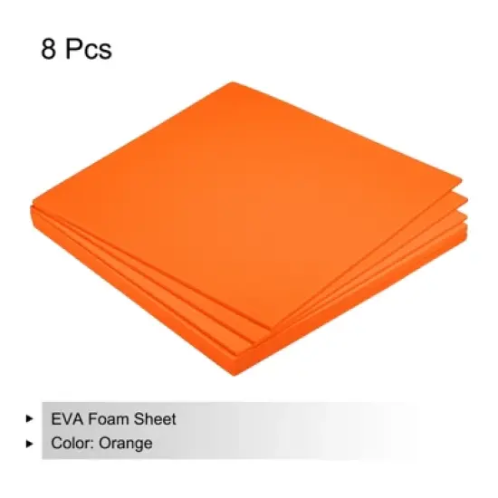 Unique Bargains EVA Flexible Washable DIY Projects Craft Foam Sheets 8 Pcs image {2}