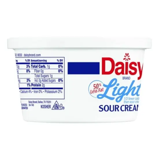 Daisy Pure & Natural Light Sour Cream - 8oz image {2}