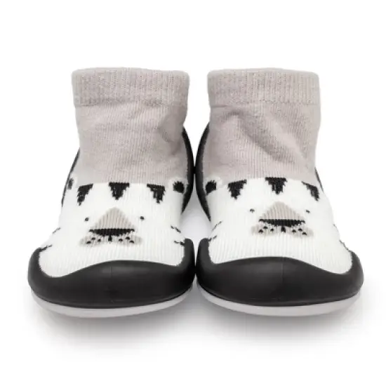 Komuello Toddler Boy/Girl First Walk Sock Shoes White Tiger image {2}