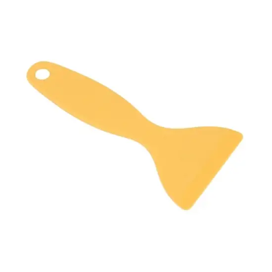 Unique Bargains Plastic Blade Car Auto Windows Film Scraper 2.3" Width Yellow 2 Pcs image {2}