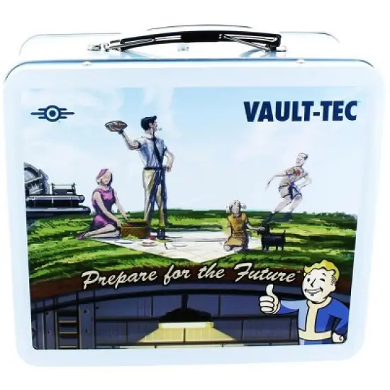 Fanwraps Fallout Shelter "Pre-Nuclear" Tin Tote Prop image {1}