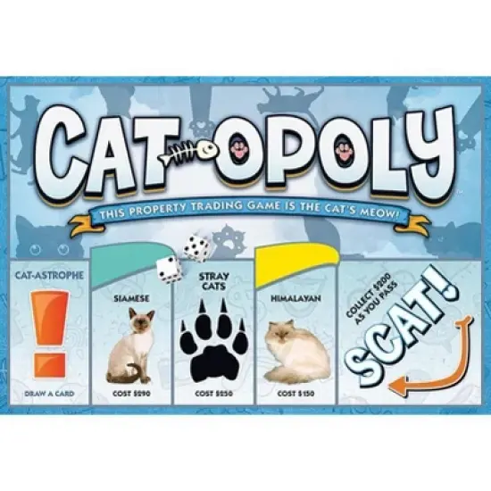 Cat-Opoly Board Game by Late for the Sky, Ages 8 and Up image {2}