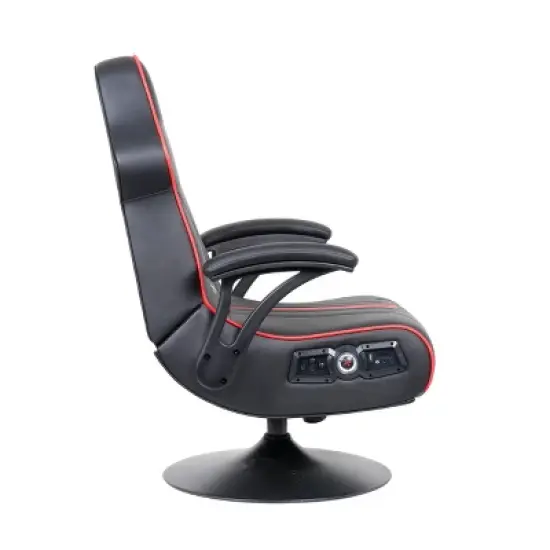 Torque Bluetooth Audio Pedestal Gaming Chair with Subwoofer Black/Red - X Rocker image {2}