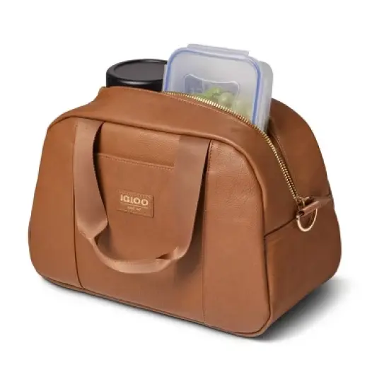 Igloo Luxe Satchel Cooler Bag - Cognac image {5}